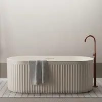 Ideavit Ligbad vrijstaand archtec rock 170x75x60 cm cream