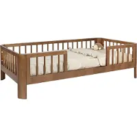Novi at Home Peuterbed Novi Feline (Ronde Hoek) 70x140 Walnut