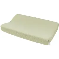 Meyco Baby Uni aankleedkussenhoes - pre-washed hydrofiel - soft olive - 50x70cm