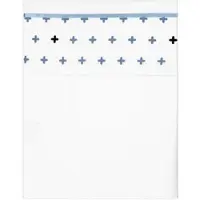 Briljant Baby Laken Babybedje Bias Tape Blue 100x150