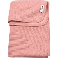 Meyco Deken Ledikant Jaquard Pure Flannel Rose