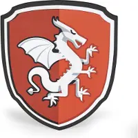 Papo Ritterschild m. Drache - - One Size - Kostüme