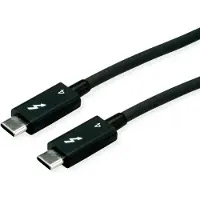 Roline USB-C kabel | Thunderbolt 4 | 40 Gbps | Intel gecertificeerd | zwart | 1 meter