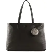Mandarina Duck Leren Schoudertas Mellow Leather Shopper Mole Donkerbruin