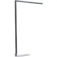 Arcchio Vloerlamp Jolinda, dimbaar, alu / grijs / zink, Werkkamer / Kantoor, Aluminium, Modern