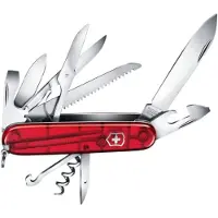 Victorinox Huntsman Lite 20 functies zakmes rvs rood transparant