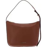 Mandarina Duck Leren Schoudertas Luna Hobo Small Caramel Cafe Bruine