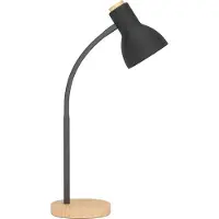 Eglo 98831 Veradal Tafellamp Zwart/Bruin Staal - 1 x E27