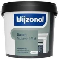 Wijzonol Muurverf Voor Buiten Mat 5 LTR - Donkere Kleur|1