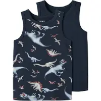 Name it Shirt 'DINO NOOS' navy / lichtblauw / grijs / rood