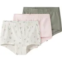 Name it MINI short - ecru/groen/roze (set van 3) Slip Meisjes Katoen Bloemen - maat 92