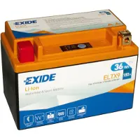 Exide ELTX9 Lithium accu (12V, 3Ah, 36Wh, 180A)