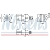 Nissens Drukschakelaar, airconditioning 301090