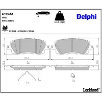 Delphi LP3922 Remblokken