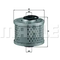 MAHLE ORIGINAL 154077991660 Brandstoffilter