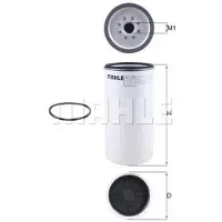 MAHLE ORIGINAL KC 375D Brandstoffilter