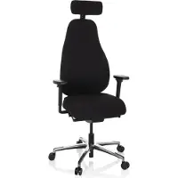 Hjh OFFICE RESISTIO - High end bureaustoel Zwart