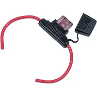 Bep Marine Inline Heavy-duty Fuse Holder Rood,Zwart