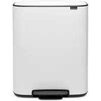 Brabantia Bo Pedal Bin 60 Liter White