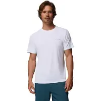 Columbia Zero Rules Light SS Crew Heren Outdoorshirt - White