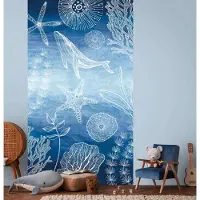 A.S. Création ONDERWATERWERELD FOTOBEHANG | Orka - Blauw Wit - Lilly & Luis