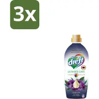 Dreft – Wasverzachter – Ultimate Care Intense Dark – 40 Wasbeurten - Bulkverpakking - 3 stuks