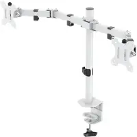 Deltaco GAM-040-W (Tabel, 32"), Monitorsteun, Wit