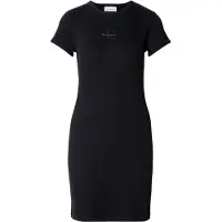 Calvin Klein Jeans Jurk 'Monologo Mini' grijs / zwart