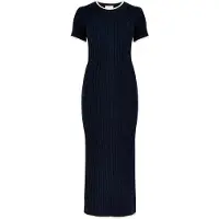 Apricot Gebreide jurk navy / wit