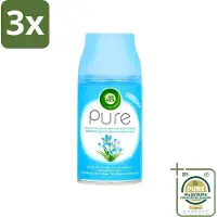Air Wick 3 x Freshmatic - Luchtverfrisser Navulling - Pure Lentedauw - 250ml - Grootverpakking - Luchtverfrisser - Luchtverfrisser Navulling - Fris Geur - Natuurlijk Geur - Geur Neutraliseren