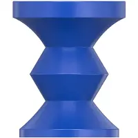 Vente-unique Bijzettafeltje van metaal - Blauw - ZOLIMI