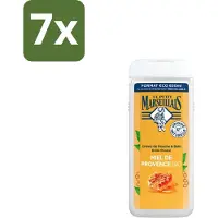 Le Petit Marseillais 7 x – Douche & Bad – Honing – 650 ml - Douche En Bad - Honing - Huid Verzorging - Schuim - Zachte Huid