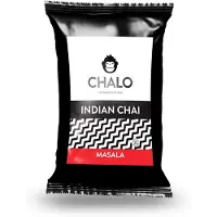 Chalo Prijswinnende Masala Chai Latte - Indische Vegan Chai - Zwarte Assam thee - 25 porties/ 300GR navulzak met maatschepje
