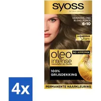 Syoss Oleo Intense - Haarverf - 6-10 - Donkerblond - 115ml x 4