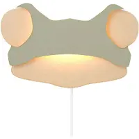 Lobbes Kikkervisje Wandlamp, hout - stijlvolle dierenlamp voor kinderkamers