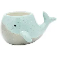 Winkee - Whale Mug - Light Blue and Grey