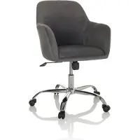 Hjh OFFICE Bureaustoel / Draaistoel stoel / Schelp stoel SOLAO 300 Stof donkergrijs