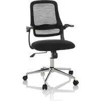 Hjh OFFICE Bureaustoel / draaistoel MIKO B ECO mesh / stof zwart