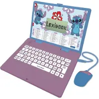 Lexibook Ordinateur portable éducatif bilingue Stitch (FR/EN)