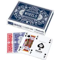 Piatnik Bridge Wheels (lino), Dubbelspel, Rood en zwart, 9,5 cm x 12,5 cm x 2,5 cm