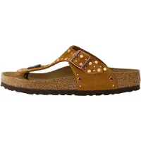 Birkenstock Teenslipper 'Gizeh Rivet LEVE' cognac