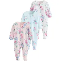 Next Verpakking van 3 babypyjama's met tweewegrits