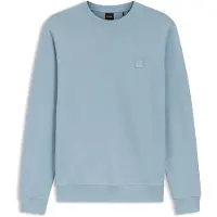 HUGO BOSS Trui lichtblauw BOSS Orange Westart vierkant logo