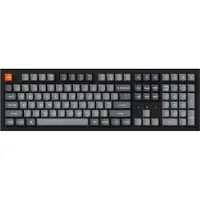 Keychron K10 Max QMK, Volledige grootte (100%), Bekabeld en draadloos, USB + RF draadloos + Bluetooth, Mechanische schakelaar, RGB LED, Zwart