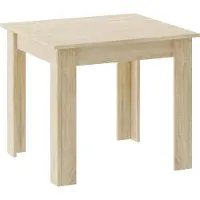 Leobert Eettafel NP 80x80 - SONOMA - Modern Design, Kleur: Eiken Sonoma, Geschikt voor Keuken, Eetkamer en Woonkamer, 80 x 80 cm