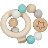 Goki Bijtring Ster Turquoise