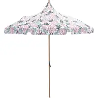 Garden Impressions Aloha stokparasol Ø200 cm light teak look palm forest