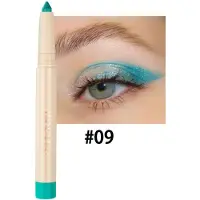 HANDAIYAN Waterproof Dual Ended Pearl Eyeshadow Stick - Blue Lagoon 09 - met puntenslijper - 0.85g