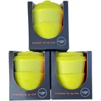 Ecoffee Cup SALE ! 3 Stuks Geel 250 ml SUPER VOORDELIG
