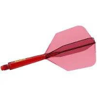 Cuesoul ROST 77 Transparent Red Big Wing - Dart Flights